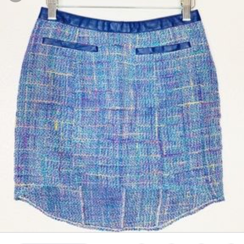 ASTR Blue plaid mini skirt